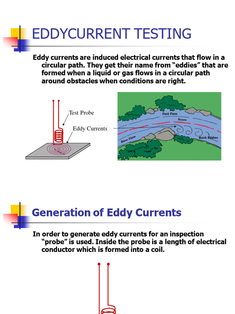 Eddy Current PDF Electric Current Inductor