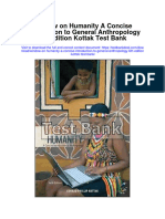 Window On Humanity A Concise Introduction To General Anthropology 6th Edition Kottak Test Bank