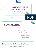 Powerpoint Rapport de Stage EASY GROUP
