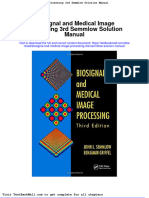 Biosignal and Medical Image Processing 3rd Semmlow Solution Manual