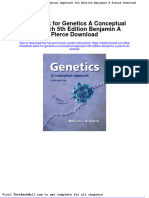 Test Bank For Genetics A Conceptual Approach 5th Edition Benjamin A Pierce Download