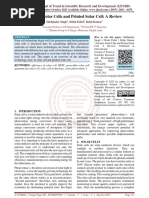 Advance Solar Cells and Printed Solar Cell A Review