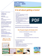It Is All About Getting A Home!: Access To Work and Training - Statement of Attainment - 9070 (Rent It Keep It Program)