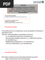 Week 7-Transformers Voltage Regulation and Per Unit calculations-ELEC2300