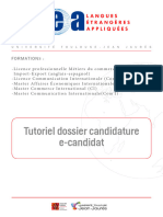 Tutoriel Dossier Candidature