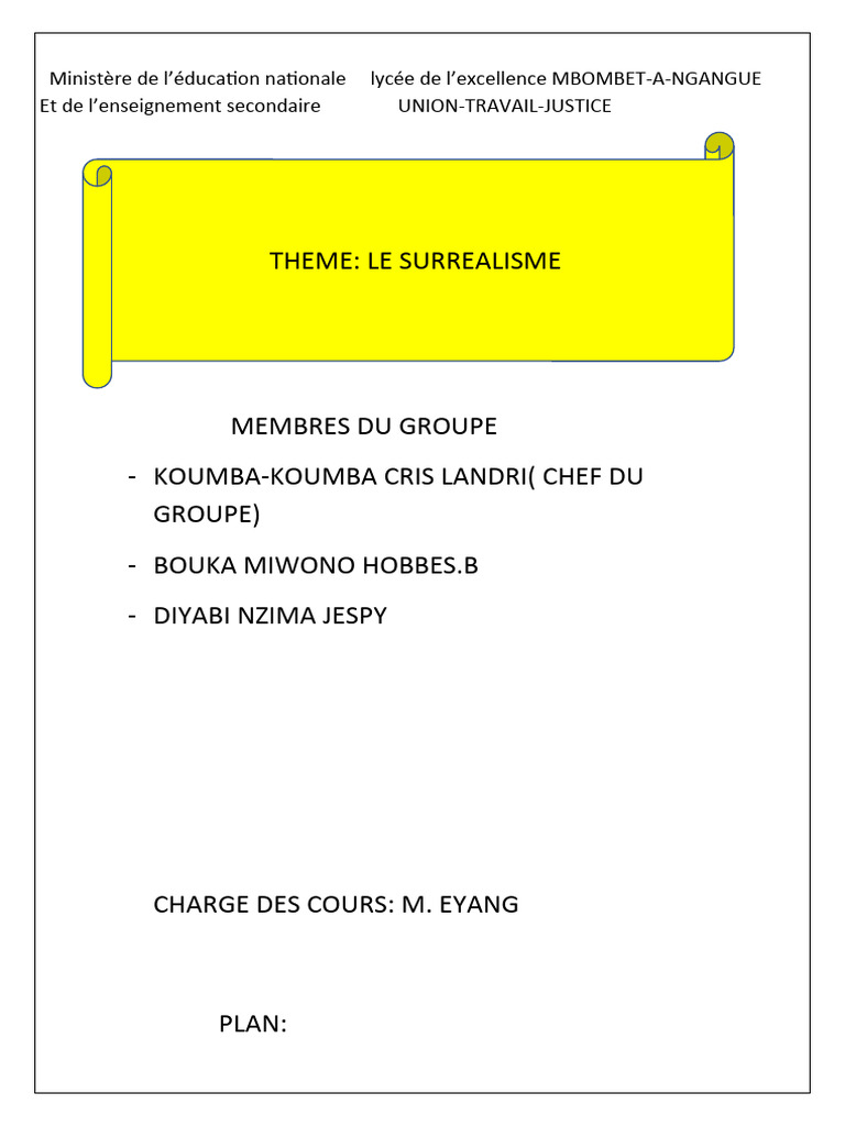 Exposé de Français 2 | PDF