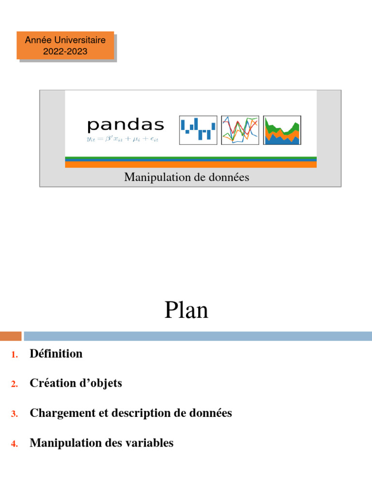 Introduction à la manipulation de données avec Pandas | PDF | Logiciel ...