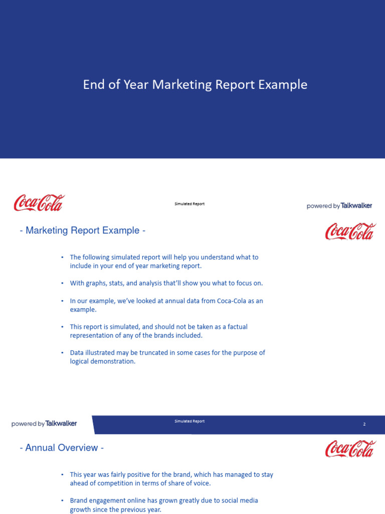 End of Year Marketing Report | PDF