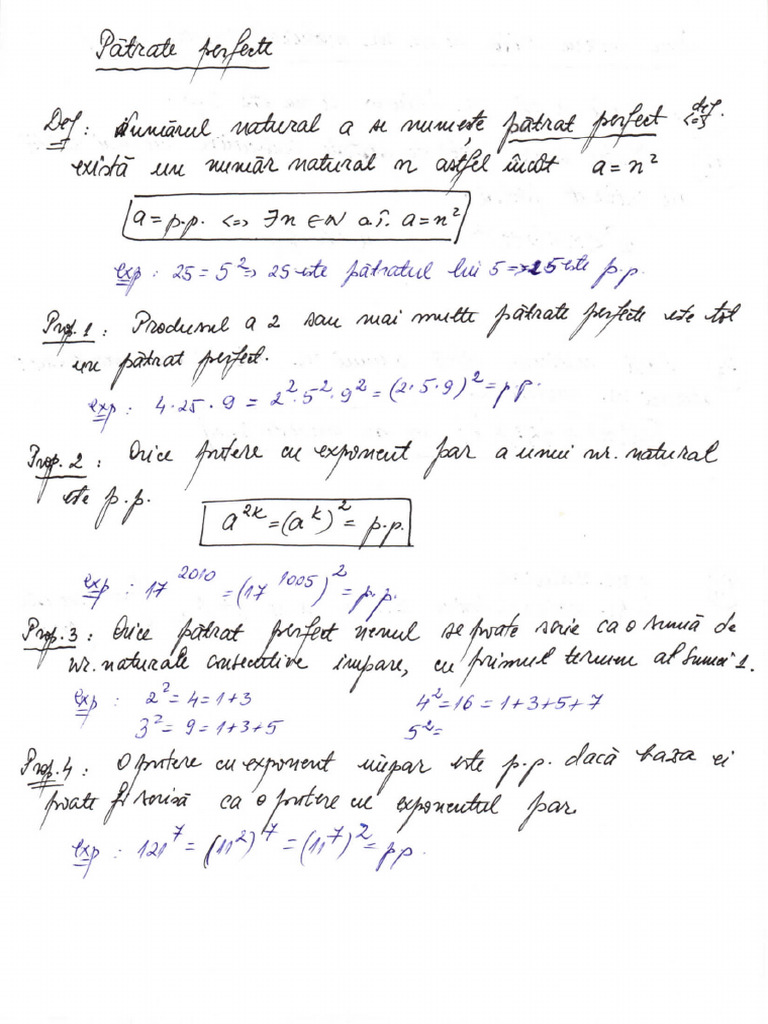 Patrate Perfecte | PDF