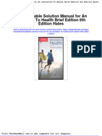 Downloadable Solution Manual For An Invitation To Health Brief Edition 6th Edition Hales