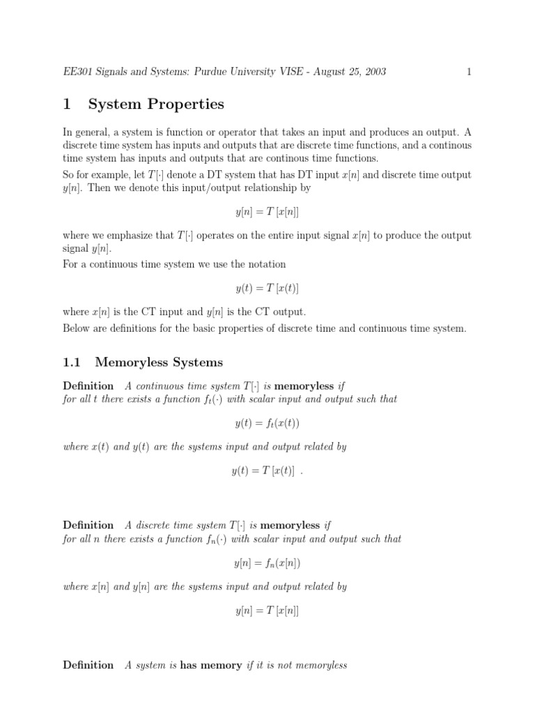 Signal & System | PDF
