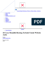 10 Cara Memilih Hosting Terbaik Untuk Website Anda