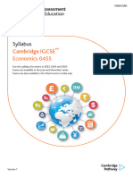 Cambridge Igcse Syllabus (Economics)