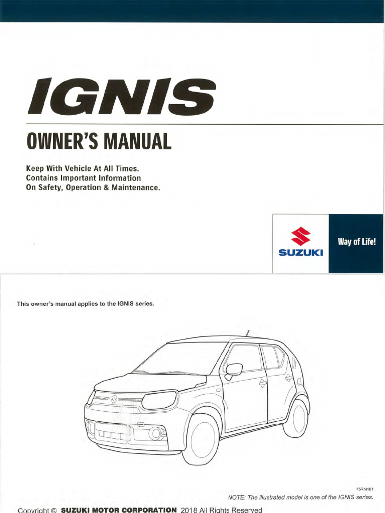 Ignis Car User Manual Pdf
