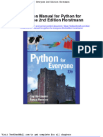 Solution Manual For Python For Everyone 2nd Edition Horstmann