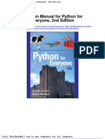 Solution Manual For Python For Everyone 2nd Edition