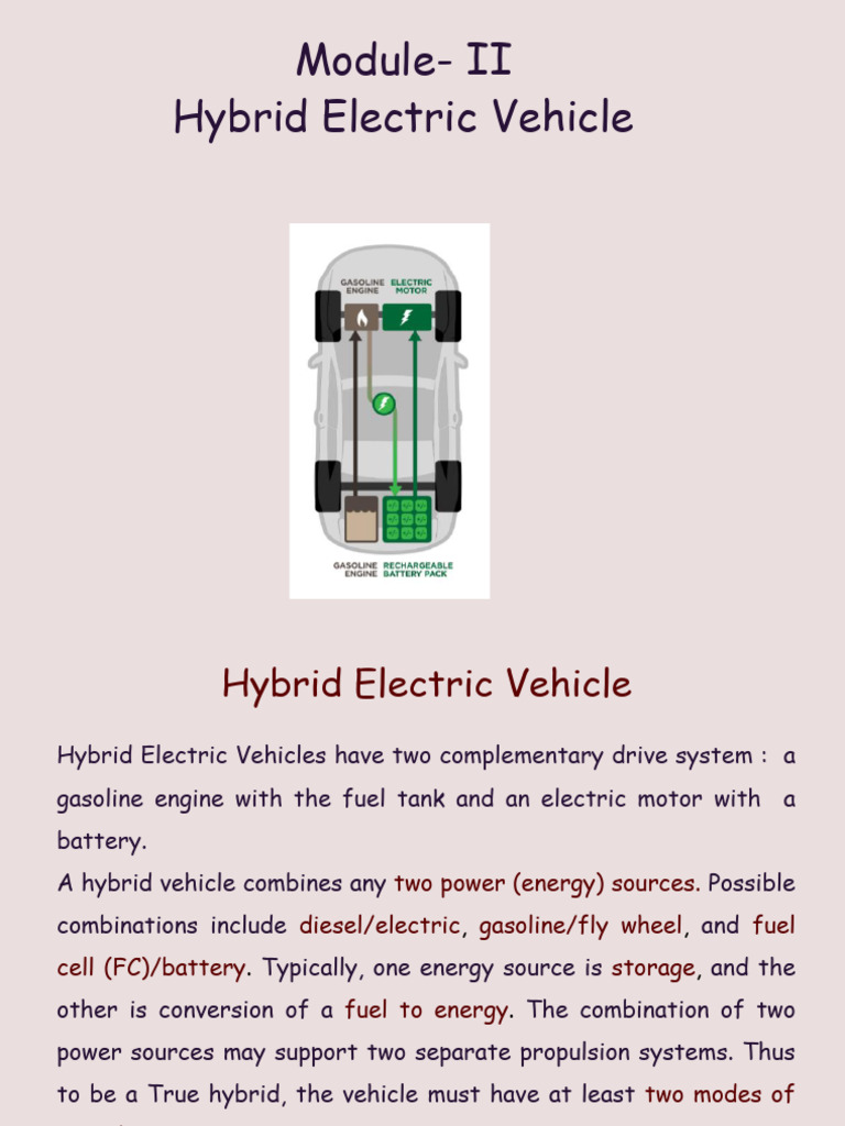 Understanding Hybrid Electric Vehicles | PDF | Hybrid Electric Vehicle ...