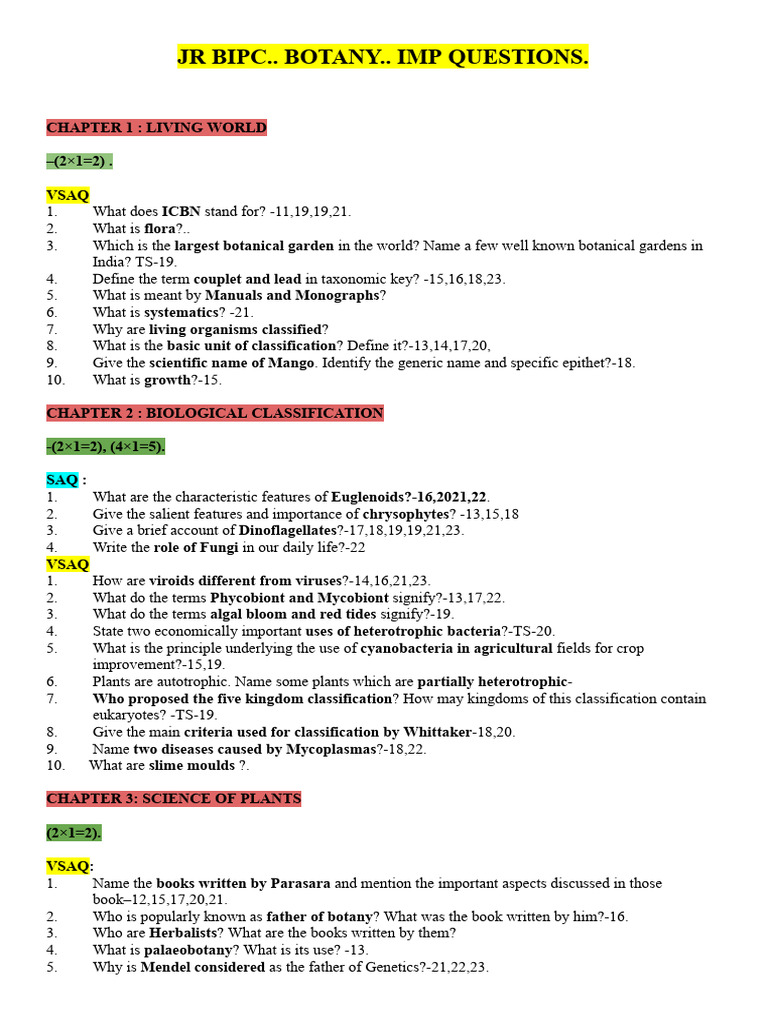 JR Botany | PDF | Science & Mathematics