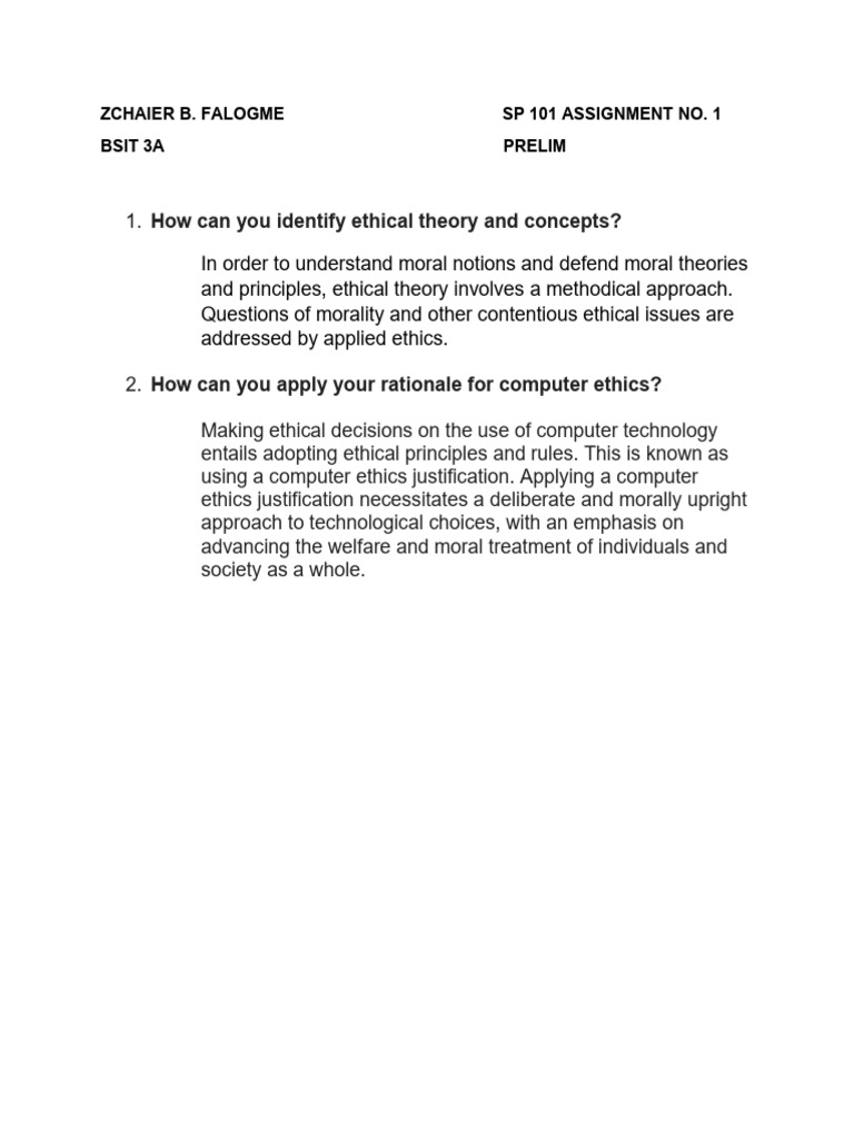 SP101 Ass.1 | PDF