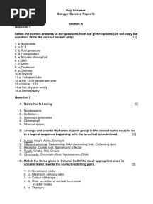 KISA-Prep-Biology - Answer Key