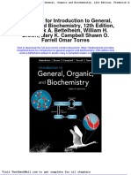 Test Bank For Introduction To General Organic and Biochemistry 12th Edition Frederick A Bettelheim William H Brown Mary K Campbell Shawn o Farrell Omar Torres