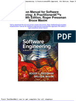 Solution Manual For Software Engineering A Practitioners Approach 9th Edition Roger Pressman Bruce Maxim