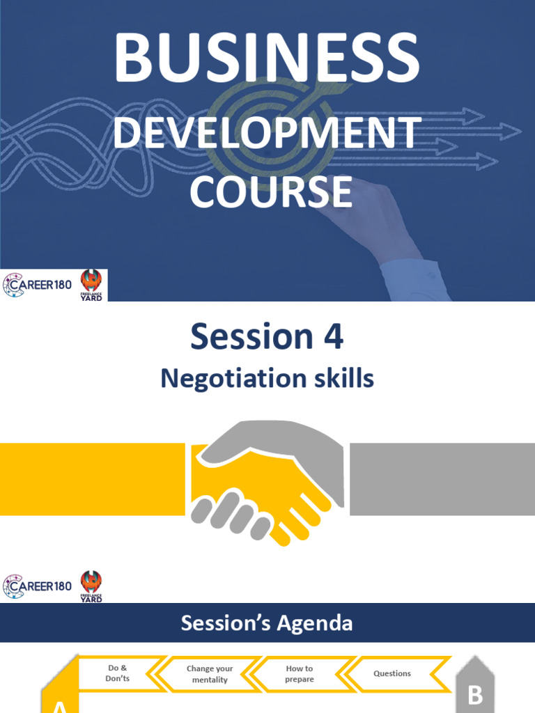 Business Development Negotiation Skills | PDF