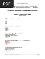 SFH MCQ 2