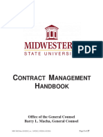 Msu Contract Mangement Handbook