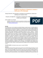 Projeto Pesquisa e Inovação em Arquitetura e Urbanismo