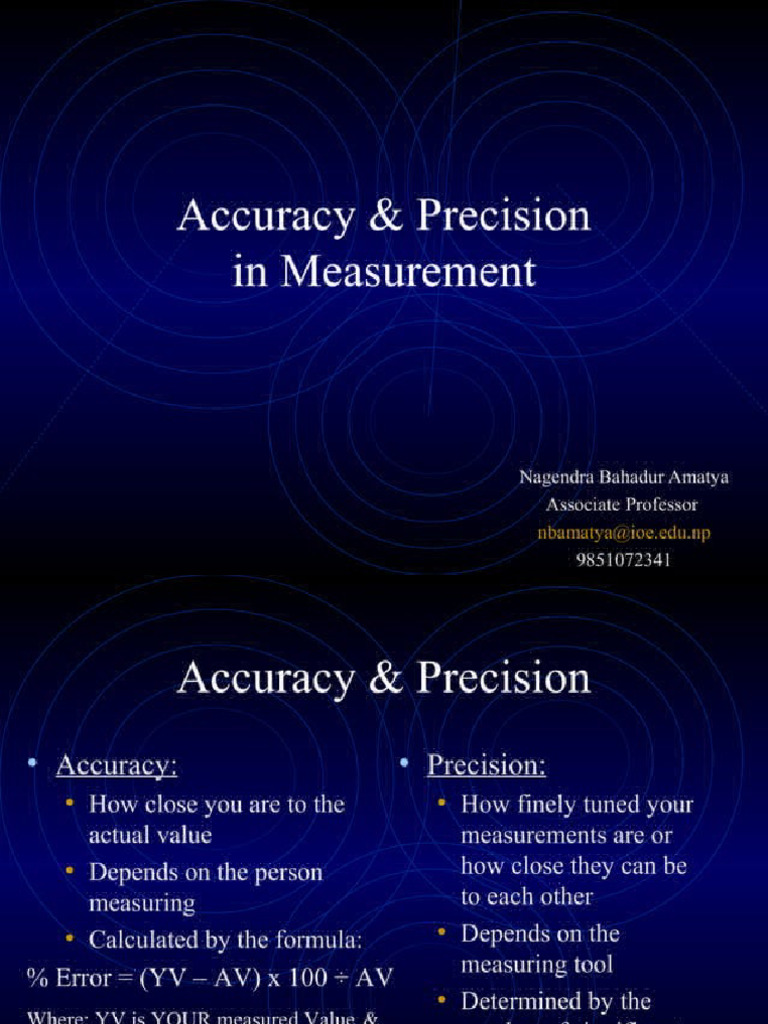Mastering Accuracy Understanding Precisions Limitations - 9at5bmh