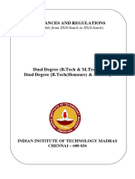 Dual Degree DD Hons Ordinances and Regulations 2010 2014 1