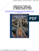 Solution Manual For Traffic and Highway Engineering 5th Edition Nicholas J Garber Lester A Hoel
