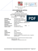 Del Santa Corte Superior de Justicia: Cargo de Presentación Electrónica de Documento (Mesa de Partes Electrónica) 84618