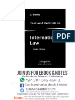 Cases and Materials on International Law D.J Harris