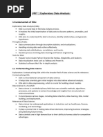 UNIT 1 Exploratory Data Analysis