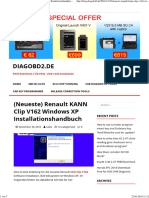 Renault KANN Clip V162 Windows XP Installationshandbuch 