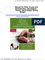 Solution Manual For Wills Trusts and Estate Administration 8th Edition Dennis R Hower Janis Walter Emma Wright