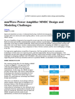 Mmwave Power Amplifier MMIC Design and Modeling Challenges - 2022-08-09