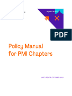 Policy Manual For PMI Chapters - Final - October2023