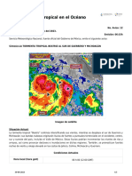 Aviso de Ciclón Tropical en El Océano Pacífico - 5412