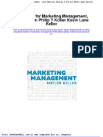 Test Bank For Marketing Management 15th Edition Philip T Kotler Kevin Lane Keller