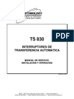 Manual de Serv, Instal y Operac de Transf Auto TS830