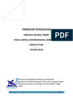 Panduan Penerimaan Usulan Insentif Artikel Terbit Pada Jurnal Internasional Bereputasi 2019