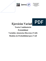 Ejercicios Variados - Combinatoria, Probabilidad, Variables Aleatorias y Sus Modelos 1