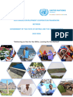 Sustainable Development Cooperation Framework Between Government of The State of Eritrea and The United Nations 2022-2026