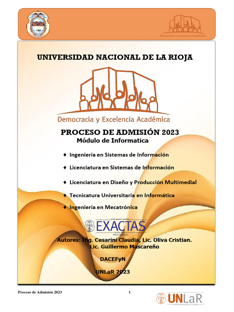 Apunte curso proceso admision 2023 modulo informatica 1 pdf