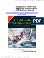 Strategic Management Theory and Cases An Integrated Approach 12th Edition Hill Solutions Manual