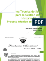 NT N°139-2018 HClínica Proceso Tecnico Asistencial