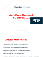 CH 3 Internal Control Framework The COSO Standard